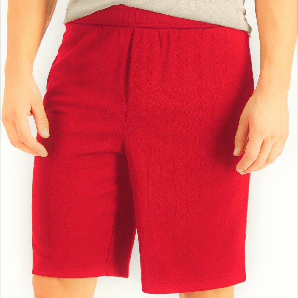 Ideology Mens Red Mesh Break Shorts Size Small